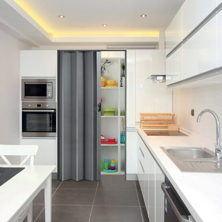 Grosfillex B2C - Porte accordéon Spacy – Cabane naturel bleu
