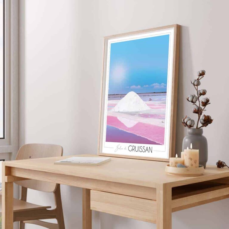 Foliove - Affiche Salin de Gruissan - Camelle – 100x140 cm (B0)