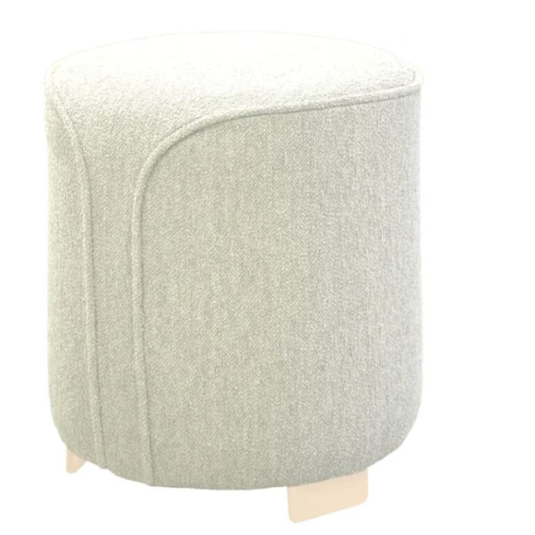 FERMOB - Pouf rond FERMOB Voulez-vous Bouclette en tissu et métal - 12 coloris