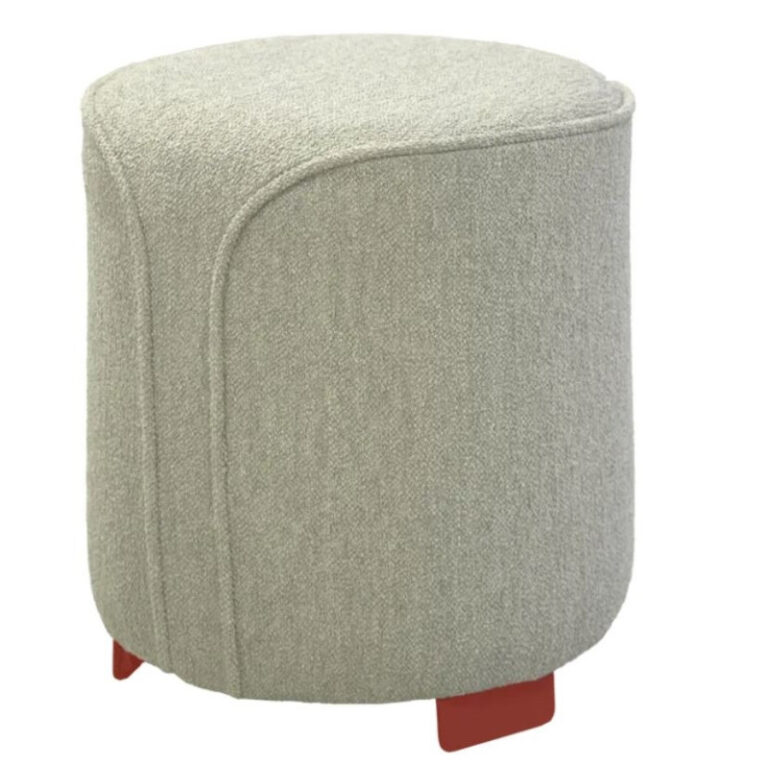 FERMOB - Pouf rond FERMOB Voulez-vous Bouclette en tissu et métal - 12 coloris