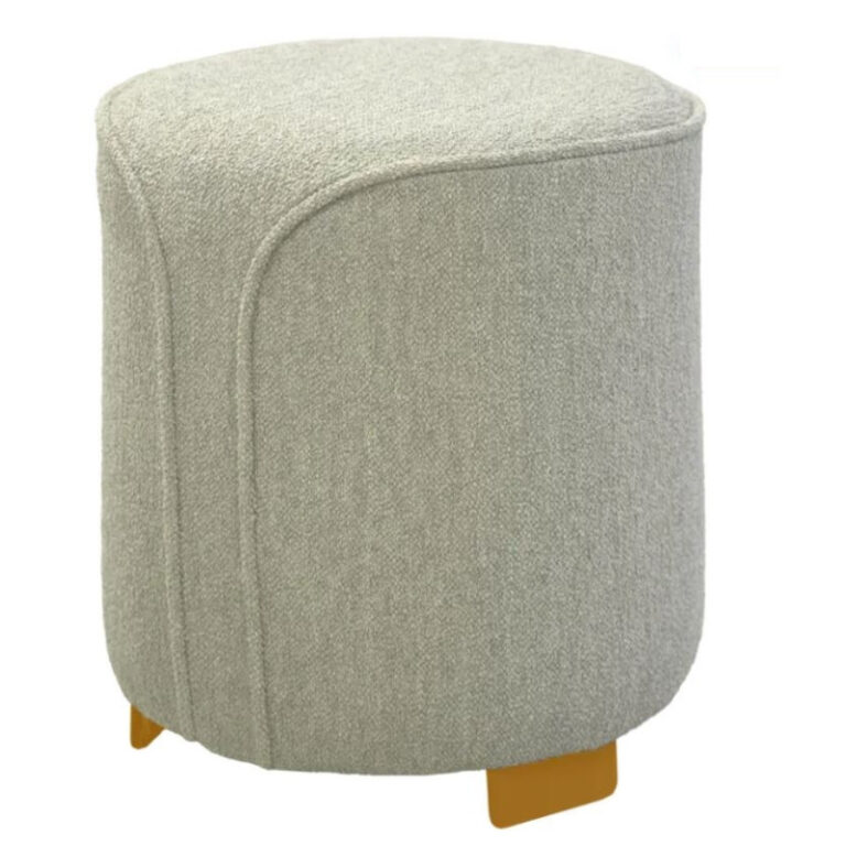 FERMOB - Pouf rond FERMOB Voulez-vous Bouclette en tissu et métal - 12 coloris