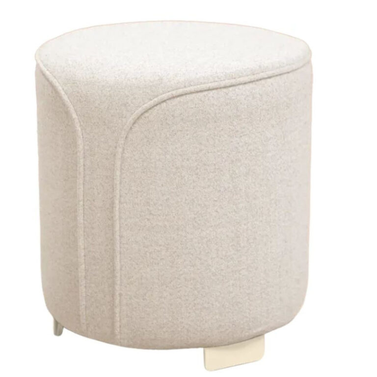 FERMOB - Pouf rond FERMOB Voulez-vous Moucheté en tissu et métal - 12 coloris