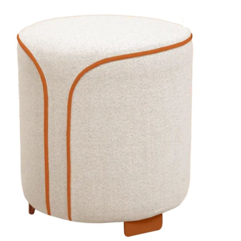 FERMOB - Pouf rond FERMOB Voulez-vous Moucheté en tissu et métal - 12 coloris