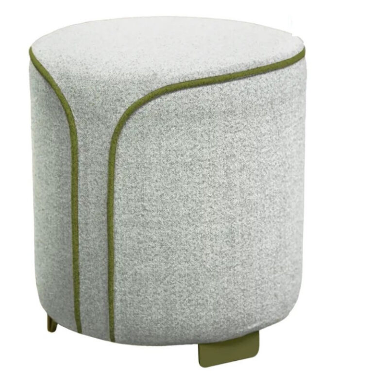 FERMOB - Pouf rond FERMOB Voulez-vous Moucheté en tissu et métal - 12 coloris
