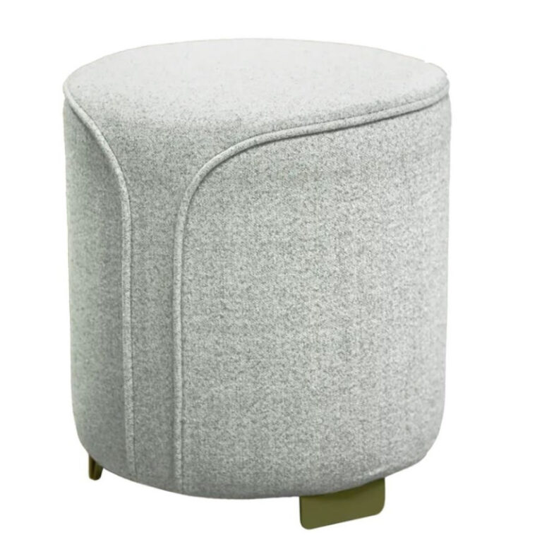 FERMOB - Pouf rond FERMOB Voulez-vous Moucheté en tissu et métal - 12 coloris