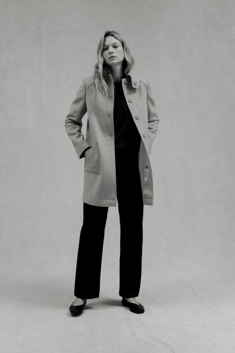 Le Minor - Manteau rose 1976 en laine et cachemire pour femme – XL