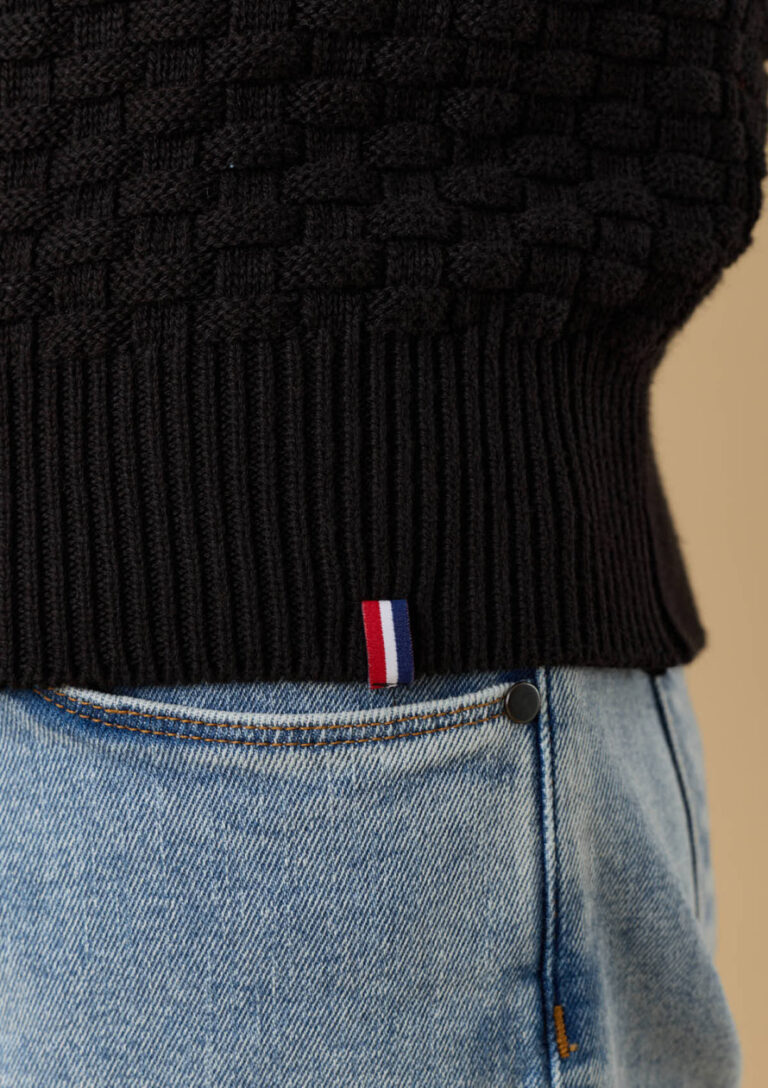 Montlimart - PULL DAMIER NOIR