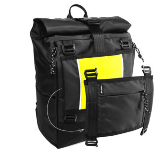 Sac à dos Moon Rise Pro Noir PACK MESSENGER par la marque Ratio Ratio - Sac à dos Moon Rise Pro Noir PACK MESSENGER