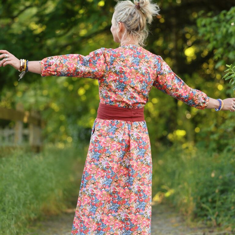 Quintessence - Robe Agathe - Coton Flammes Botaniques – XL
