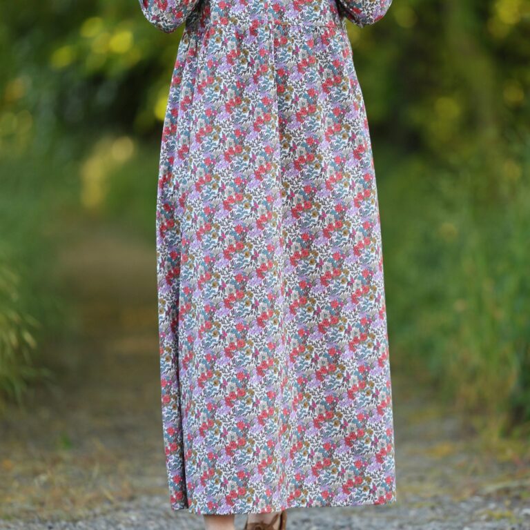 Quintessence - Robe Agathe - Coton Fleuri champêtre – XXL