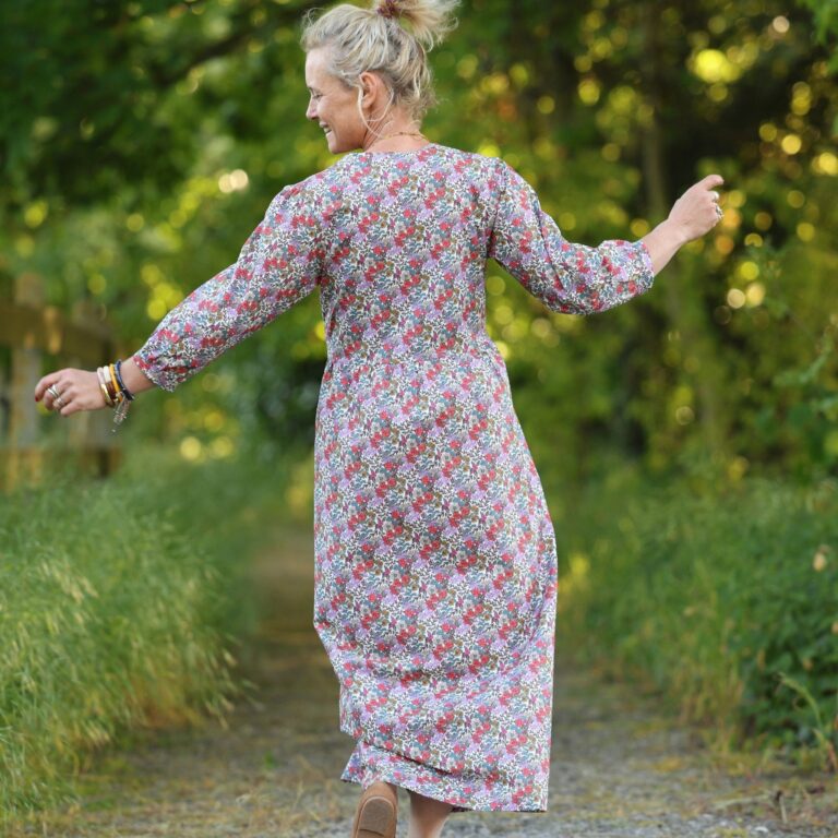 Quintessence - Robe Agathe - Coton Fleuri champêtre – XXL