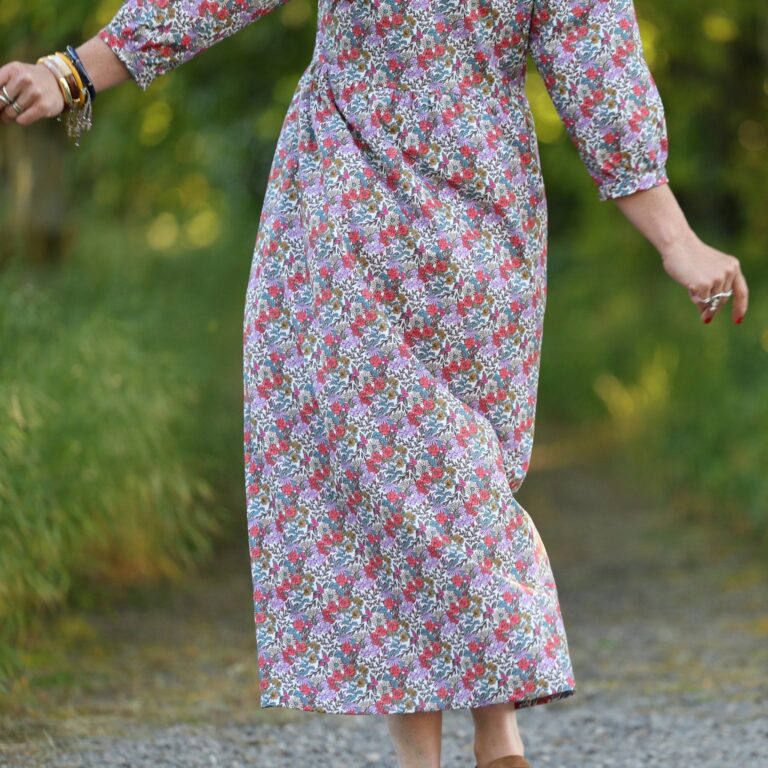 Quintessence - Robe Agathe - Coton Fleuri champêtre – XXL