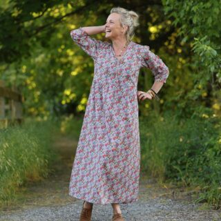 Robe Agathe – Coton Fleuri champêtre par la marque Quintessence Quintessence - Robe Agathe – Coton Fleuri champêtre