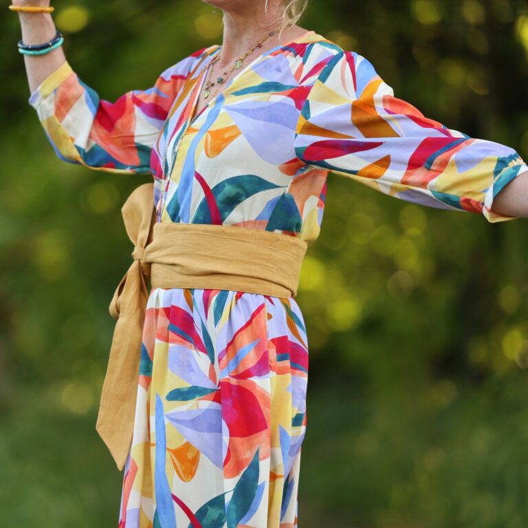 Quintessence - Robe Agathe - Viscose Mystère botanique – XXL