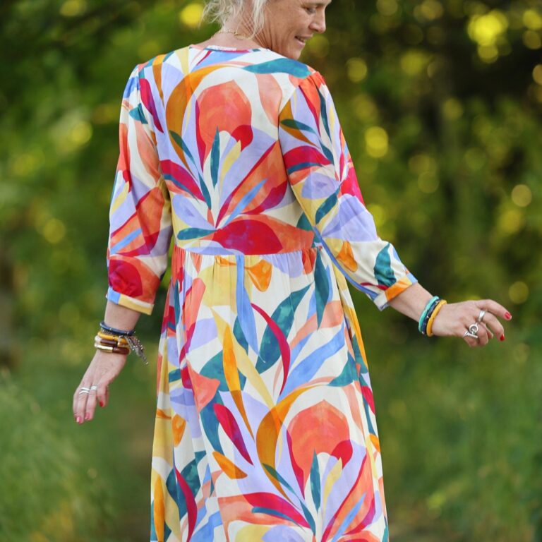 Quintessence - Robe Agathe - Viscose Mystère botanique – XXL