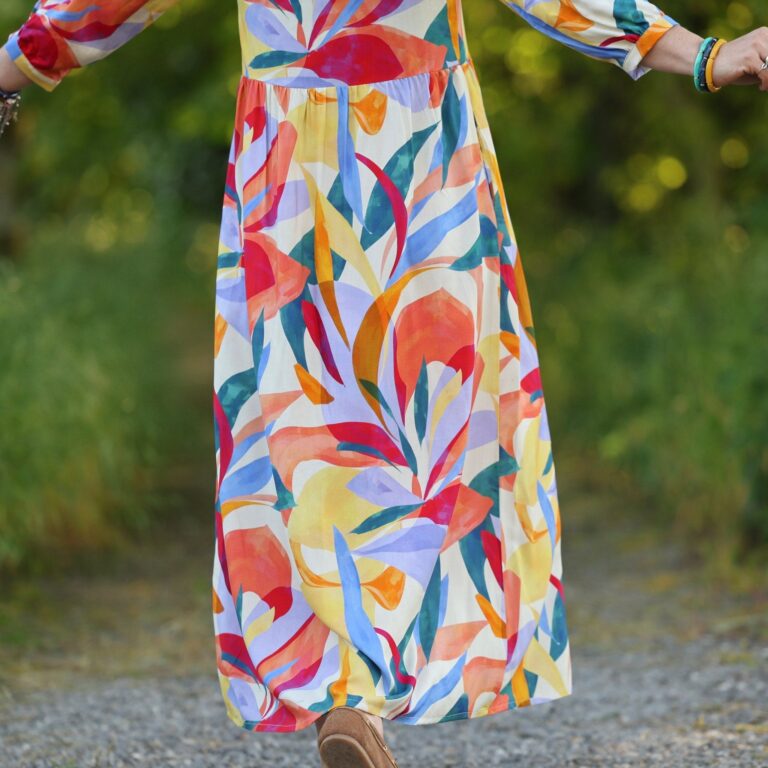 Quintessence - Robe Agathe - Viscose Mystère botanique – XXL