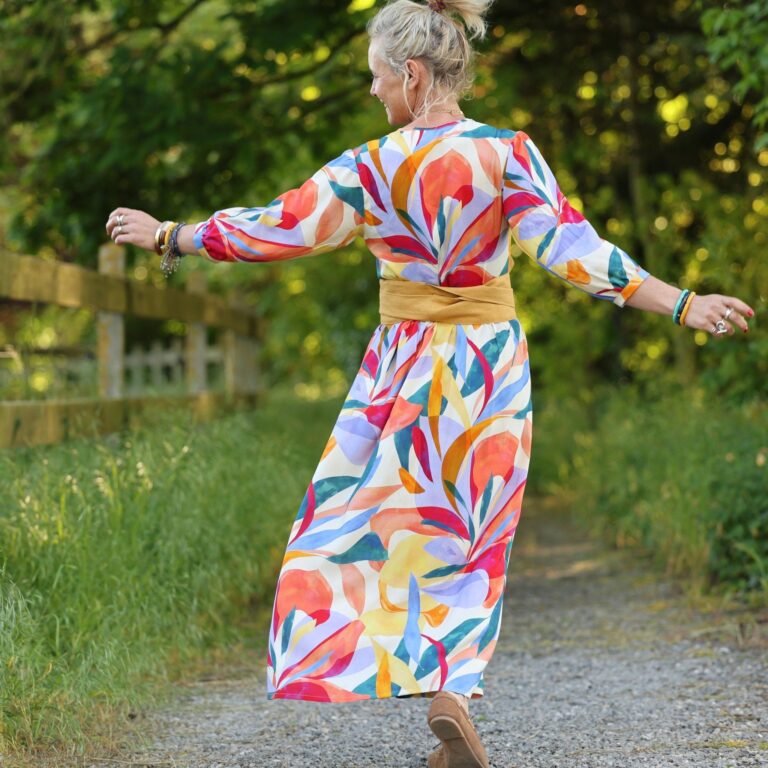 Quintessence - Robe Agathe - Viscose Mystère botanique – XXL