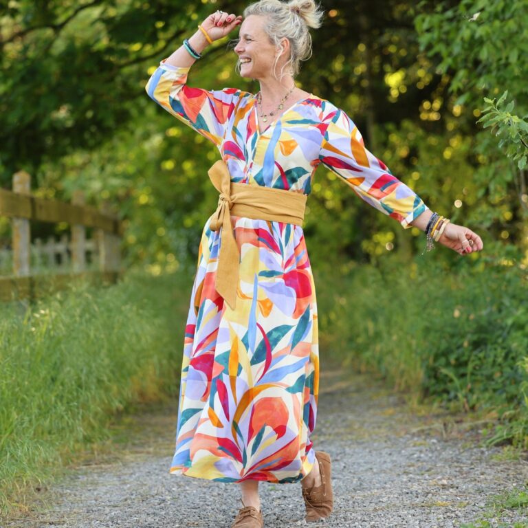 Quintessence - Robe Agathe - Viscose Mystère botanique – XXL