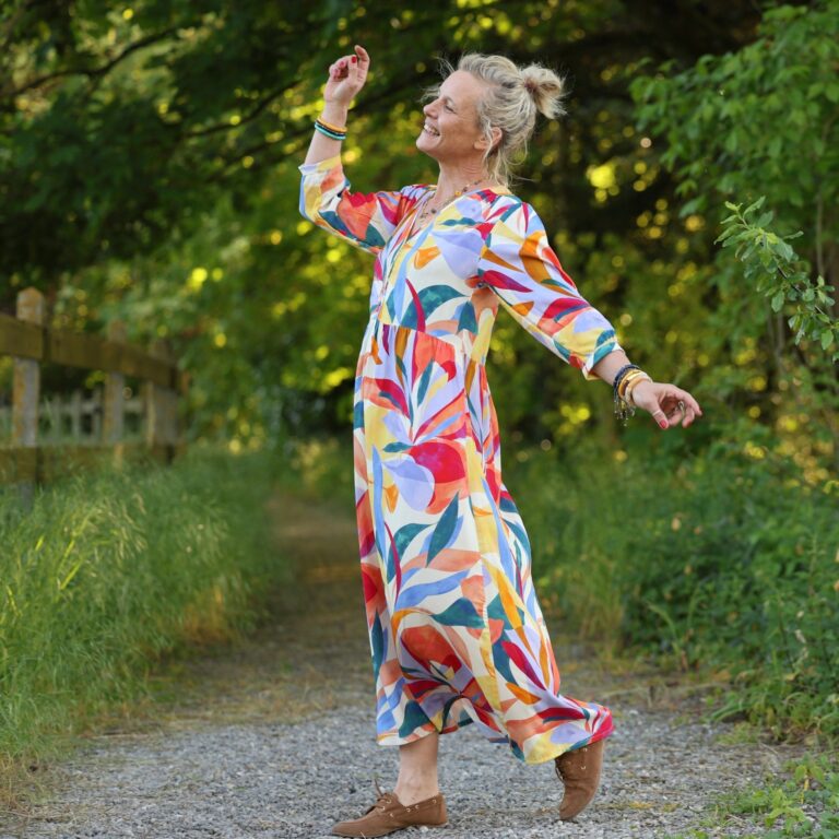 Quintessence - Robe Agathe - Viscose Mystère botanique – XXL
