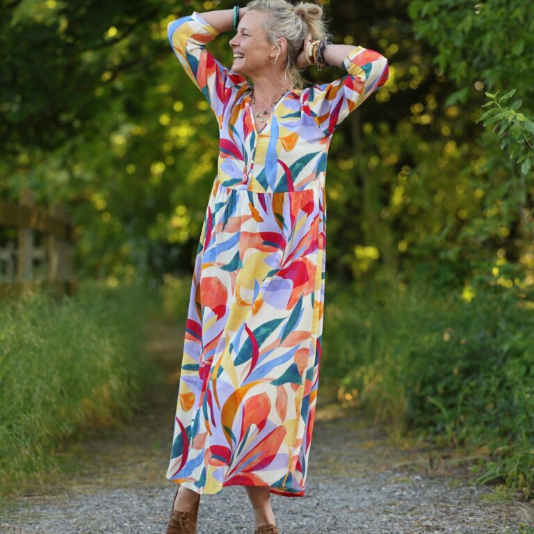 Quintessence - Robe Agathe - Viscose Mystère botanique – XXL