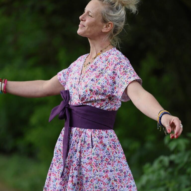 Quintessence - Robe Charline – Coton Bouquet andalou – XL