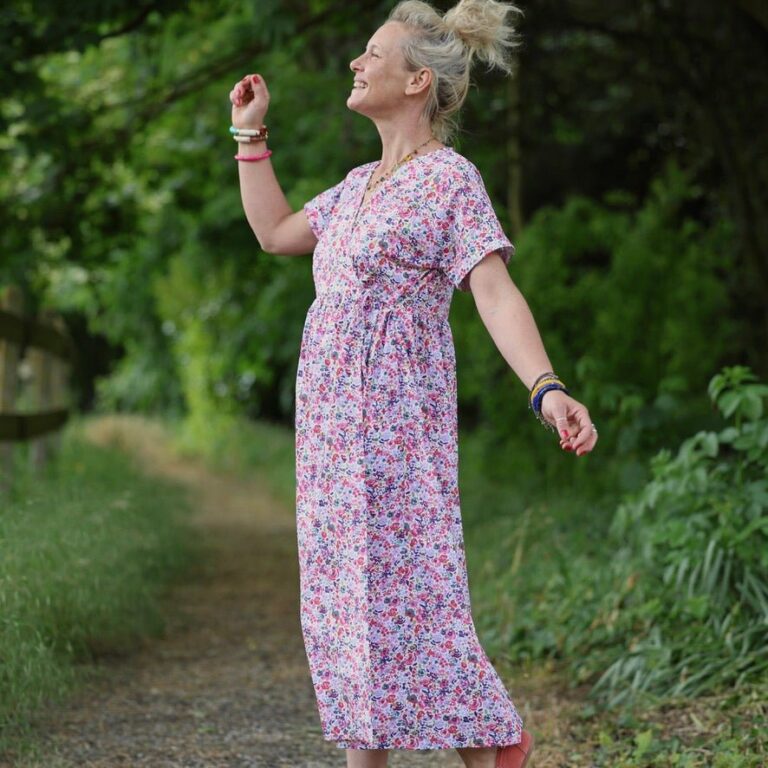 Quintessence - Robe Charline – Coton Bouquet andalou – XL