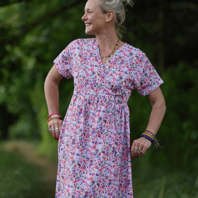 Quintessence - Robe Charline – Coton Bouquet andalou – XL