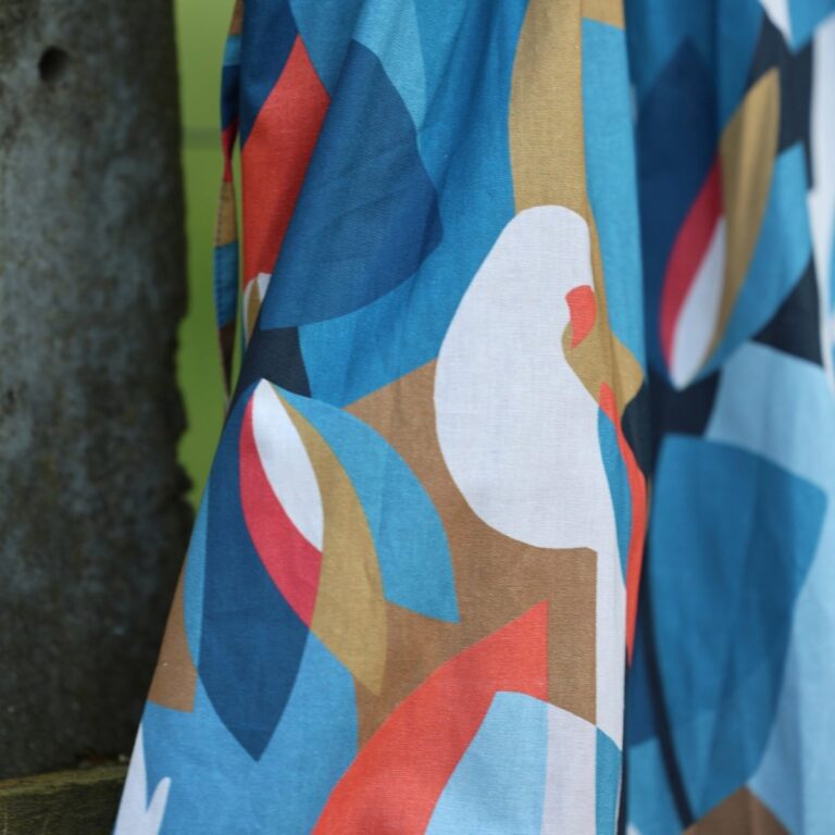 Quintessence - Robe Charline – Coton Envol graphique – XXL