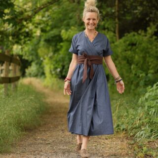 Quintessence - Robe Charline – Jean de coton bleu