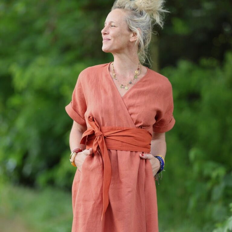 Quintessence - Robe Charline – Lin Terre cuite – XXL