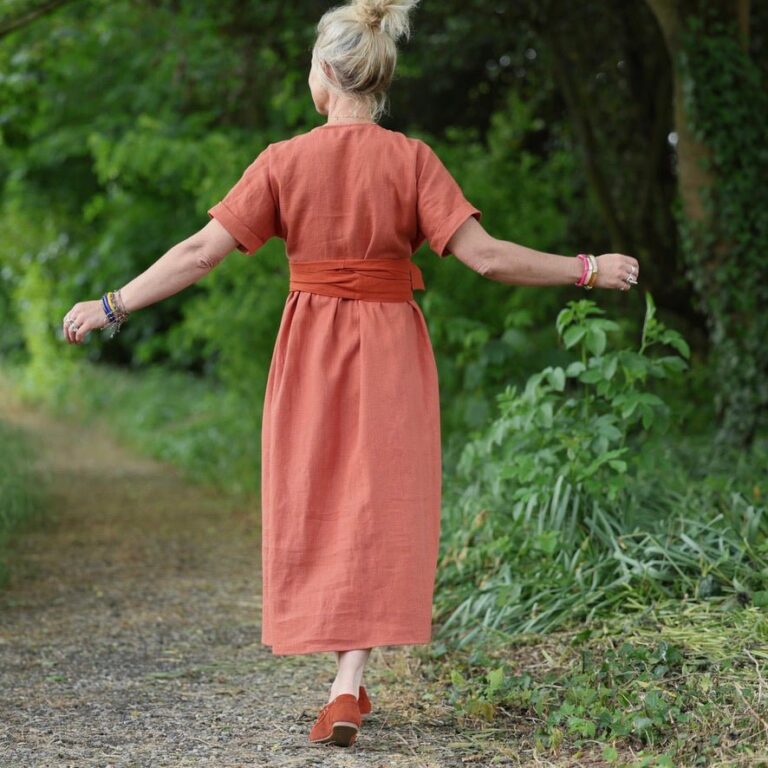 Quintessence - Robe Charline – Lin Terre cuite – XXL