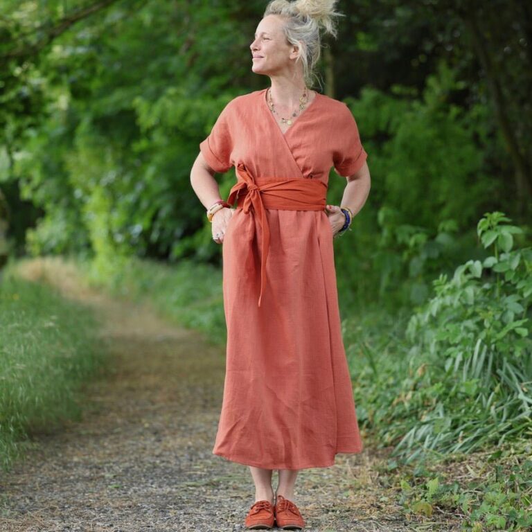 Quintessence - Robe Charline – Lin Terre cuite – XXL