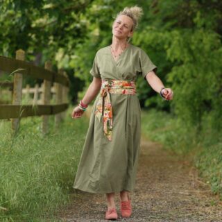 Quintessence - Robe Charline – Lin Vert fenouil