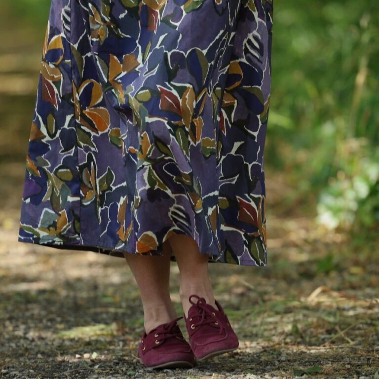 Quintessence - Robe Charline – Satin de coton Bois de Myrthe – XXL
