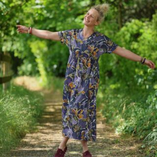Quintessence - Robe Charline – Satin de coton Bois de Myrthe
