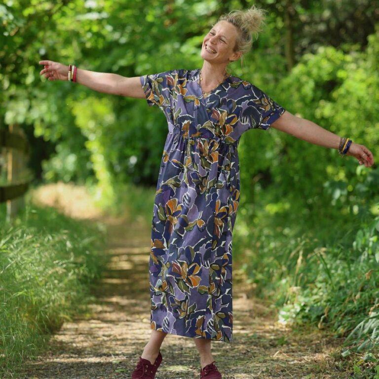 robe charline satin de coton bois de myrthe 6395450 Quintessence - Robe Charline – Satin de coton Bois de Myrthe – XXL