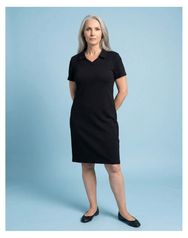Maison Lemahieu - Robe col polo - Noir – 2XL