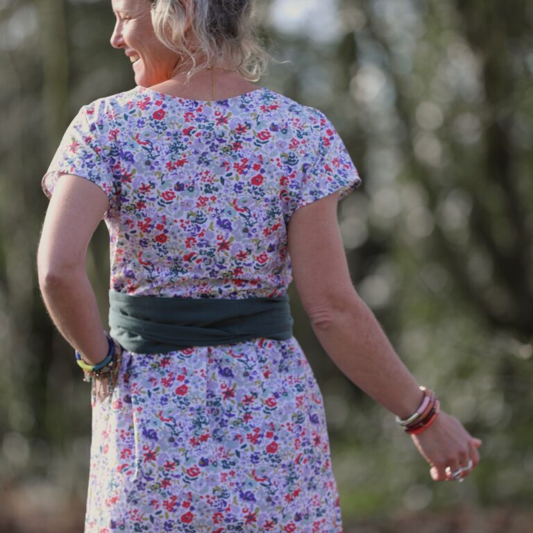 Quintessence - Robe Elsie - Coton floral impressionniste – XXL