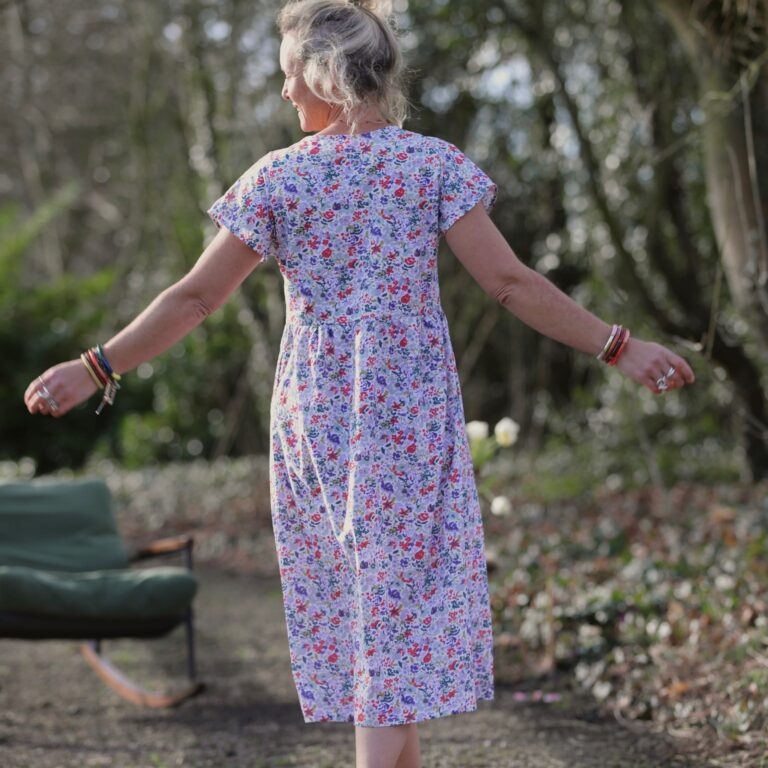 Quintessence - Robe Elsie - Coton floral impressionniste – XXL