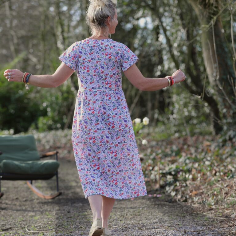 Quintessence - Robe Elsie - Coton floral impressionniste – XXL