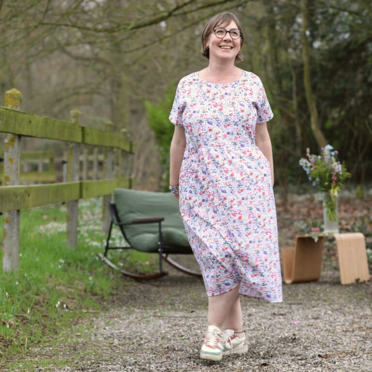 Quintessence - Robe Elsie - Coton floral impressionniste – XXL