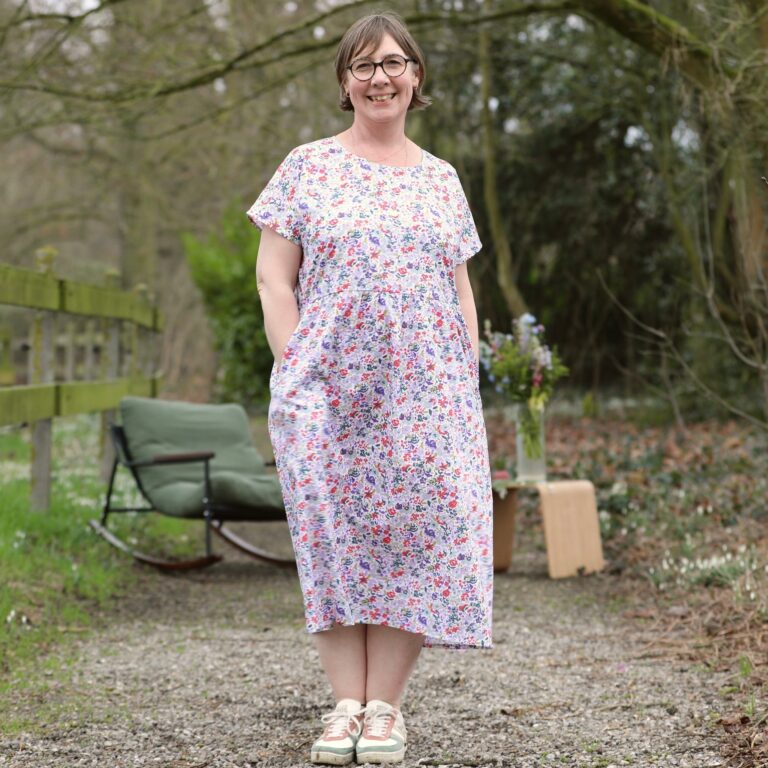 Quintessence - Robe Elsie - Coton floral impressionniste – XXL