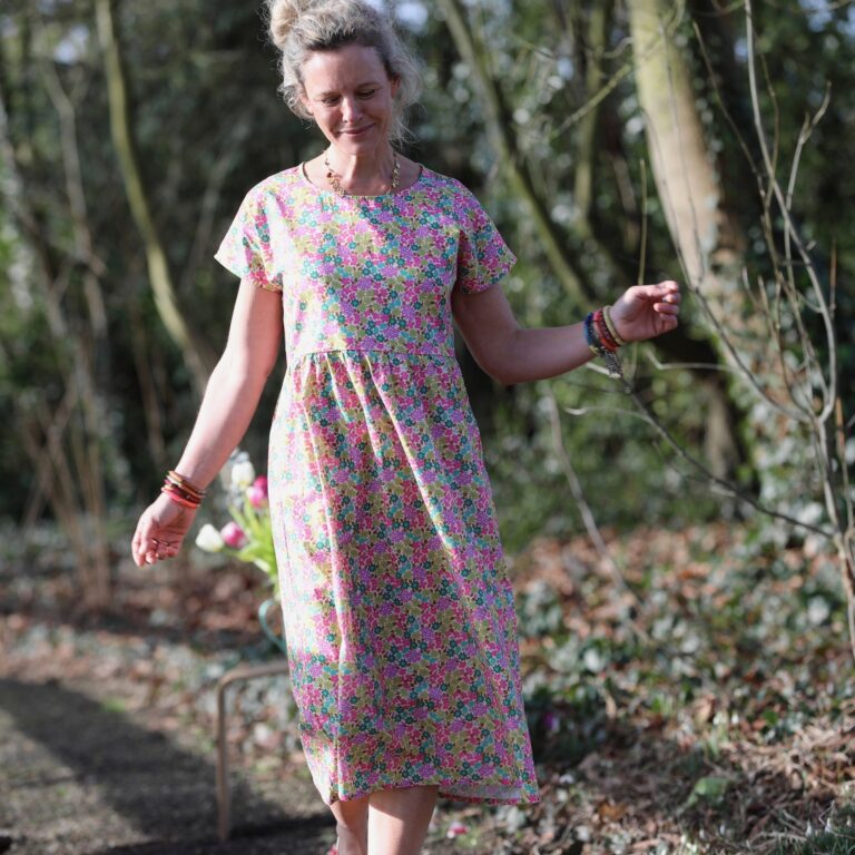 Quintessence - Robe Elsie - Coton floral vintage – XXL