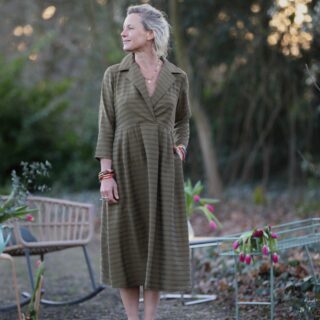 Quintessence - Robe Hazel- Lyocell texturé kaki