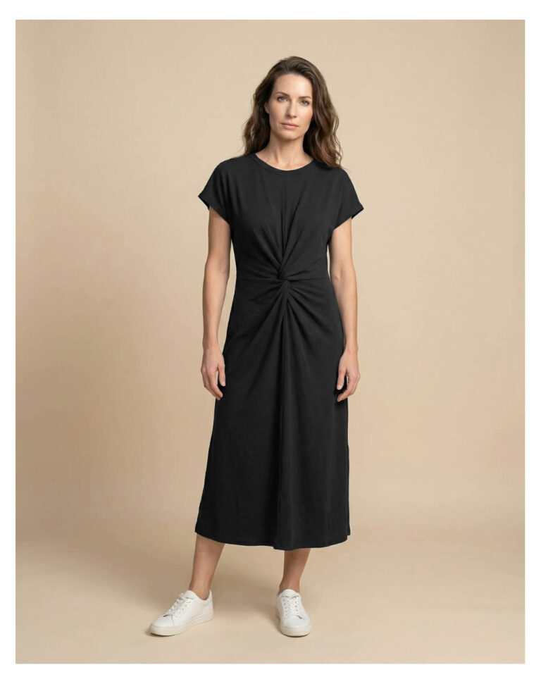 Maison Lemahieu - Robe longue à nœud - Noire – M