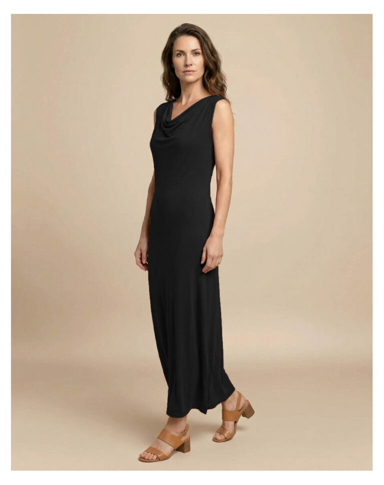 Maison Lemahieu - Robe longue col bénitier - Noir – XL
