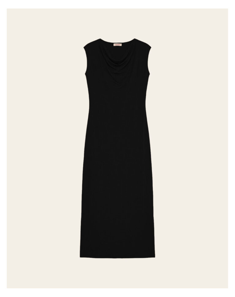 Maison Lemahieu - Robe longue col bénitier - Noir – XL