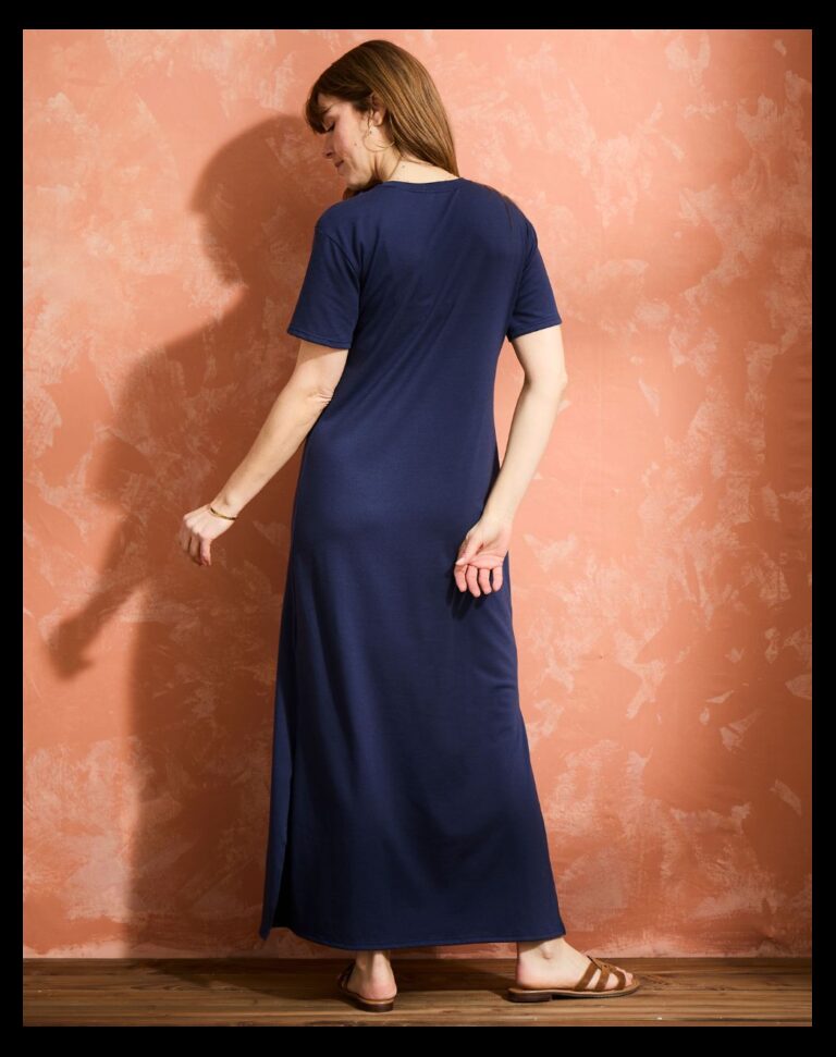 Maison Lemahieu - Robe maxi - Marine – XL