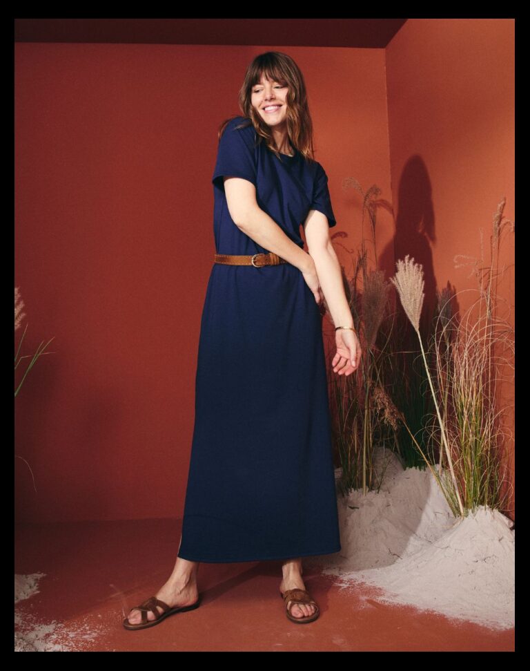 Maison Lemahieu - Robe maxi - Marine – XL