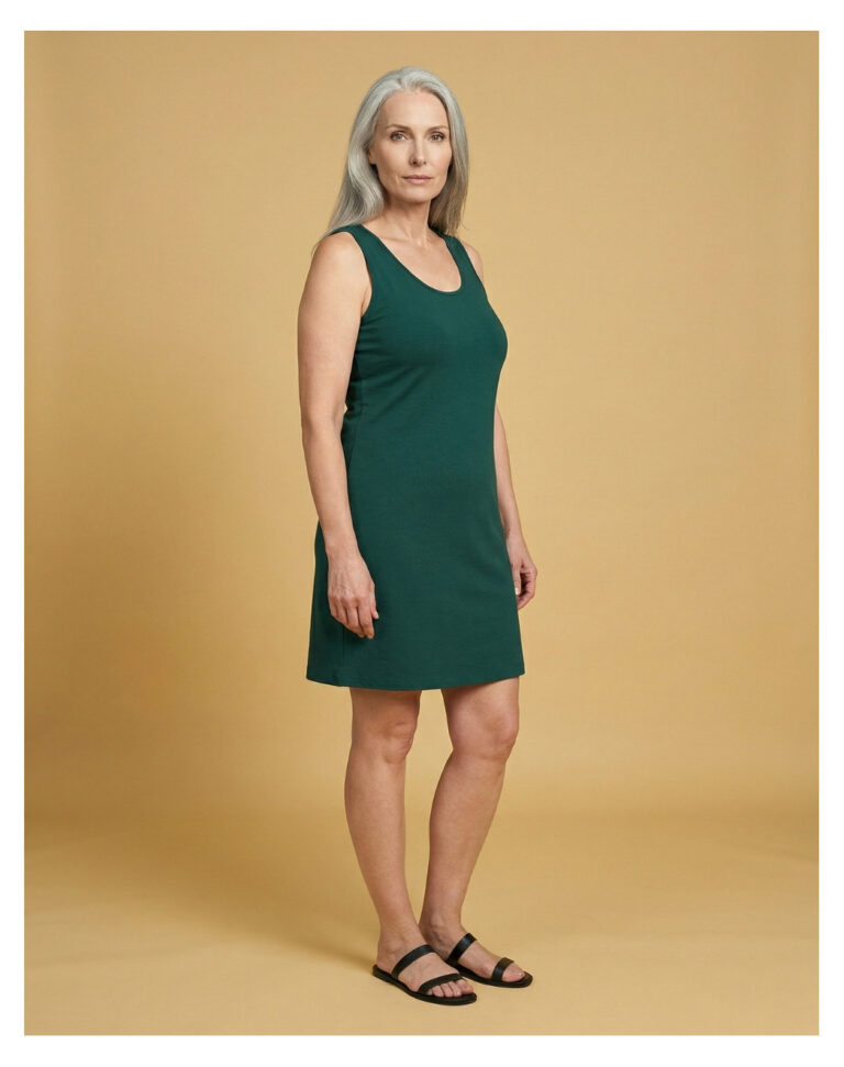 Maison Lemahieu - Robe sans manches - Vert Cyprès – 2XL